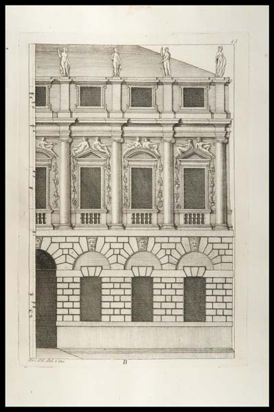 stampa antica palazzo porto palladio