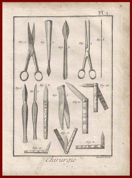 stampa antica chirurgia diderot