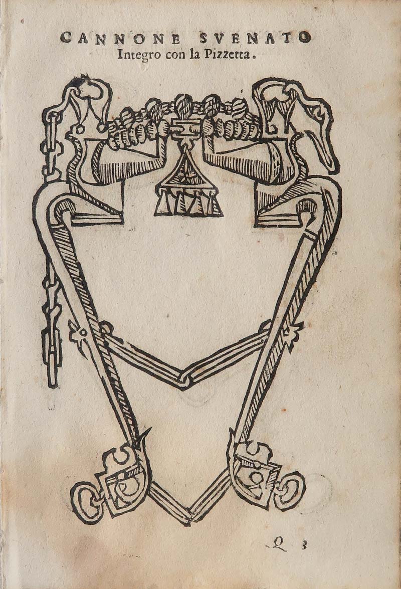 stampa antica morso cannone svenato