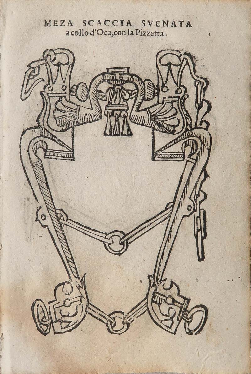 stampa antica morso meza scaccia svenata grisone stampa antica morso meza scaccia svenata